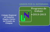 Programa de trabajo unidos por el notariado