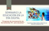 Seminario la educación en la era digital mae2013
