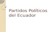 Partidos políticos del ecuador