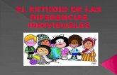 EL ESTUDIO DE LAS DIFERENCIAS INDIVIDUALES