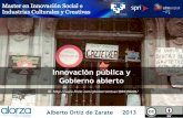 Innovación pública y Gobierno abierto