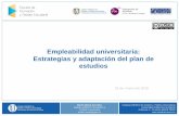 III EFyDE - Martín Martín-González  - Empleabilidad universitaria: Estrategias y adaptación del plan de estudios (2015)