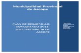 Plan de desarrollo concertado ascope 2011 2021
