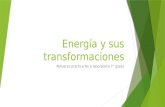 Energía y sus transformaciones