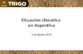 Situación climática en Argentina al 02/08/2013
