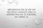 Proyecto implementación ERP SAP Recursos Humanos