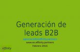 Generacion de leads B2B Espana