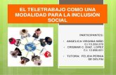 El Teletrabajo como una nueva  modalidad para la inclusión social