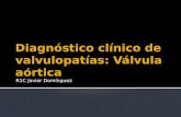 Diagnóstico clínico de valvulopatías
