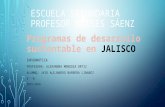 Programas de desarrollo sustentable de Jalisco
