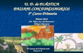 U. D. DE PLÁSTICA:PAISAJE CON DINOSAURIOS - 5º primaria- Marzo 2016