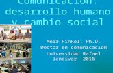 Comunicación: desarrollo humano y cambio social