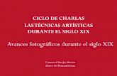 Ciclo de charlas "Las técnicas artísticas durante el siglo XIX". I. La fotografía