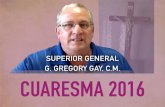 Cuaresma 2016 - Carta del Superior General