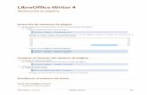 Cómo numerar páginas en LibreOffice Writer 4