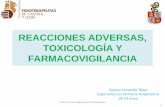 5.  reacciones adversas, toxicología y farmacovigilancia