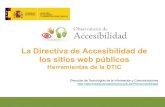 presentación directiva accesibilidad sitios web públicos