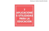 7 aplicaciones utilizadas para la educación