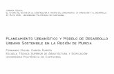 Planeamiento urbanístico y modelo de desarrollo urbano sostenible en la Región de Murcia