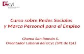 Curso sobre Redes Sociales para el Empleo (I)