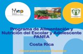 Programa de Alimentación y Nutrición del Escolar y Adolescente (PANEA) – Costa Rica