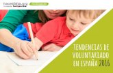 Tendencias de voluntariado en España 2016