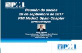 Reunión de socios pmi madrid spain chapter   28-septiembre-2017