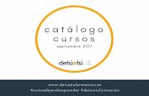Catálogo cursos detuatuformación Otoño 2017