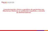 Caracterización clínica y genética de pacientes con mioclonus distonía del Hospital Sant Joan de Déu Barcelona