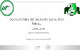 Oportunidades de desarrollo espacial en México