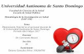 Hipertensión Arterial en el Personal Docente de la Universidad Autónoma de Santo Domingo. Periodo Abril-Mayo 2017