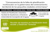 Consecuencias de la falta de planificación multiescalar en la gobernanza del ordenamiento territorial de las pequeñas ciudades entrerrianas