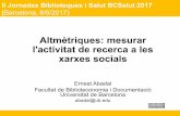 Altmètriques: mesurar l'activitat de recerca a les xarxes socials