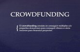 CROWDFUNDING - Financiar tu proyecto a través de las masas