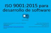 Uso de ISO 9001 2015 para desarrollo de software con agilidad