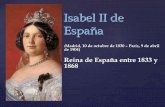 Isabel II Minoría de edad