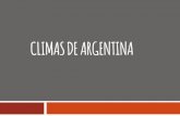 Climas de Argentina para tercer año.