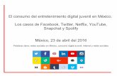 El consumo del entretenimiento digital juvenil en México