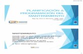 PLANIFICACION Y PROGRAMACION DEL MANTENIMIENTO