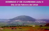 DOMINGO 1º DE CUARESMA. CICLO C. DIA 14 DE FEBRERO DEL 2016. PPS.