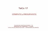 Taco17   Computo y Presupuesto