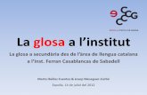 Institut Ferran Casablancas 2012 Escola d'Estiu de la Glosa