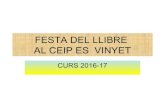 Festa del llibre CEIP ES VINYET 2017