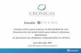 Estudio CONEMO: Ensayo clínico para evaluar la efectividad de una intervención de salud móvil para reducir síntomas depresivos en personas con diabetes e hipertensión en el Perú