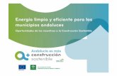 Incentivos municipios andaluces construcción sostenible ayuntamientos