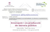 "Innovació i co-producció de serveis públics"