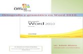 Ortografía y gramática en Word 2010. Web viewSi utilizamos Word fundamentalmente en archivos extensos o para revisar y visualizar lo que han escrito otras personas, no nos interesará