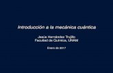 Introducción a la mecánica cuánticadepa.fquim.unam.mx/jesusht/mc_presenta.pdf · Asume, además del carácter de partícula, un comportamiento ondulatorio (ondas materiales). No