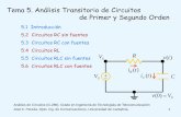 Tema 5. Análisis Transitorio de Circuitos de Primer y ...personales.unican.es/peredaj/pdf_Apuntes_AC/Presentacion-Analisis... · - En concreto, estudiaremos la respuesta de circuitos