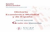 GDER 3 30308 Historia Economica Mundial y de España · PDF fileBRODER, A. (2000): Historia Económica de la España contemporánea, ... (1996): Historia de Europa contemporánea desde